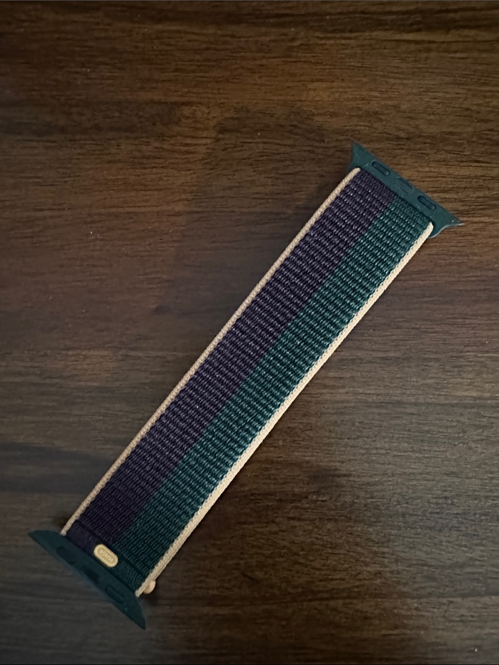 Apple Sport Loop Watch Band 45mm in Green and Dark Purple NWOT